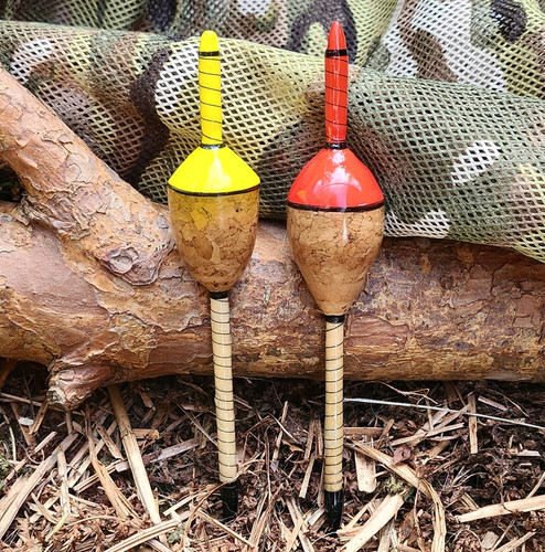 Handmade cork float - cork, perch