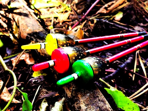 Handmade perch bobbers set of - perch,